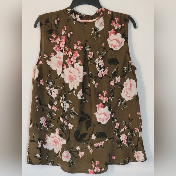 Bobeau Floral Sleeveless Top Size S - Picture 9 of 11
